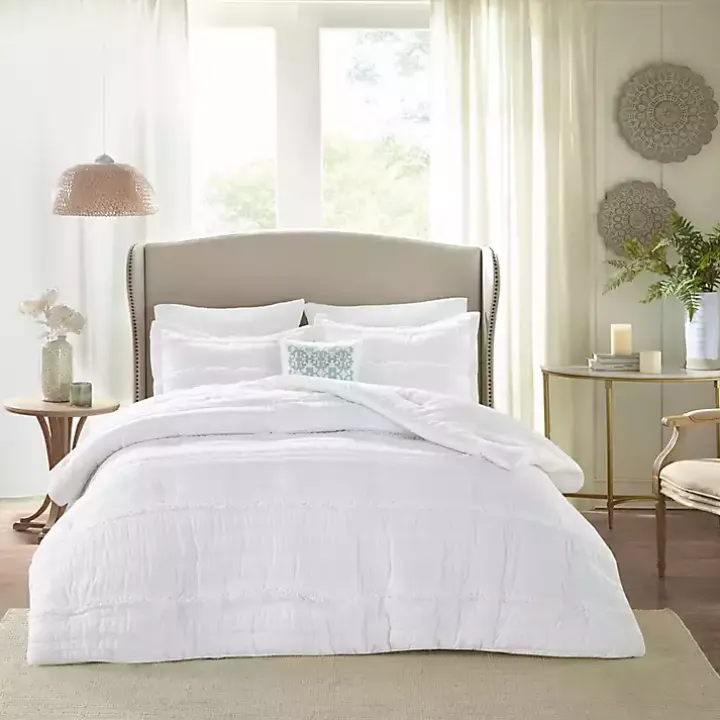 White Quilted King 5-pc. Comforter Set