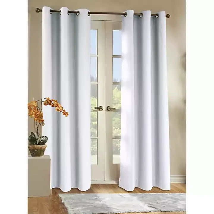 White Room Darkening Curtain Panel Set, 63 in.
