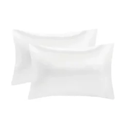 White Satin King 2-pc. Pillow Case Set