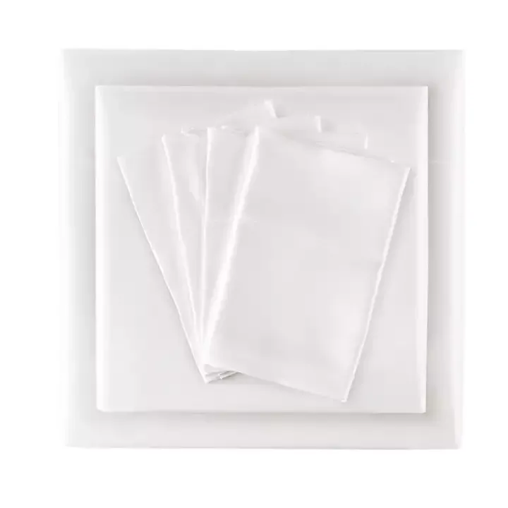 White Satin 6-pc. California King Sheet Set