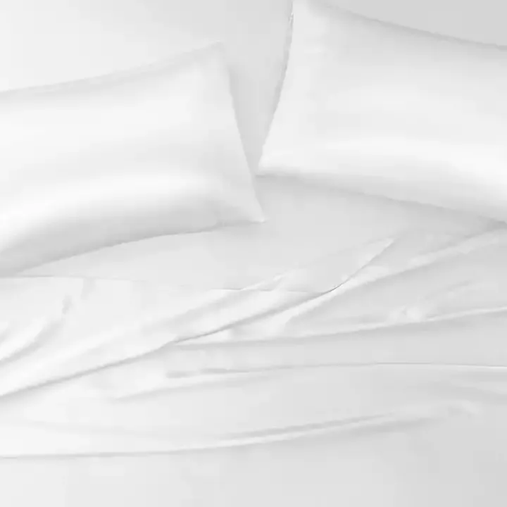 White Satin 6-pc. King Sheet Set