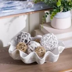 White Seashell Shaped Bowl