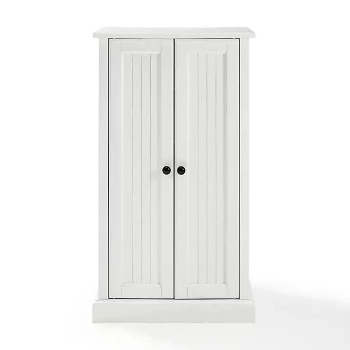 White Seaside Accent Cabinet
