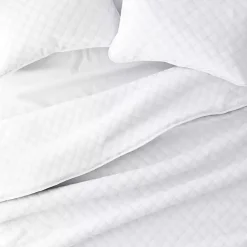 White Stitched Diamond 3-pc. King Quilt Set