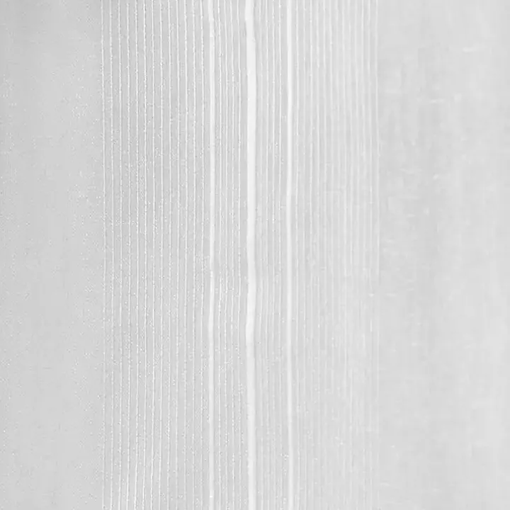 White Stripe Sheer Curtain Panel Set, 96 in.
