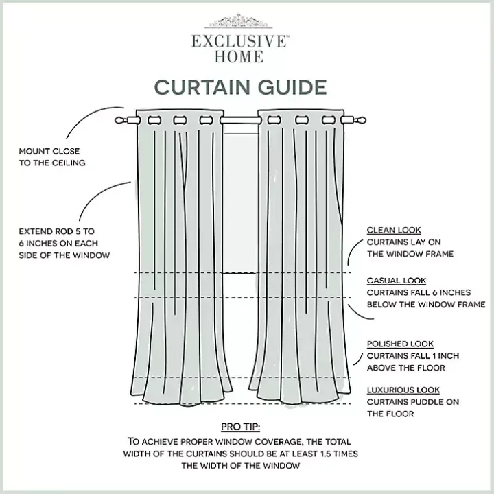 White Stripe Sheer Curtain Panel Set, 96 in.