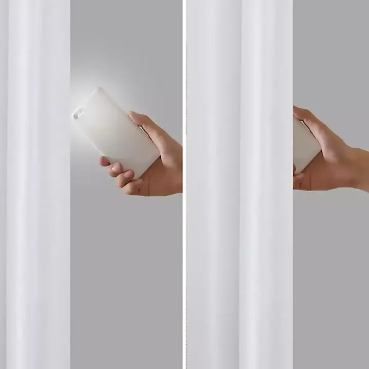 White Total Blackout Curtain Panel, 95 in.