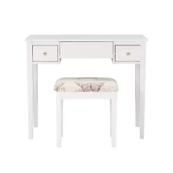 White Virginia Butterfly 2-pc. Vanity Set
