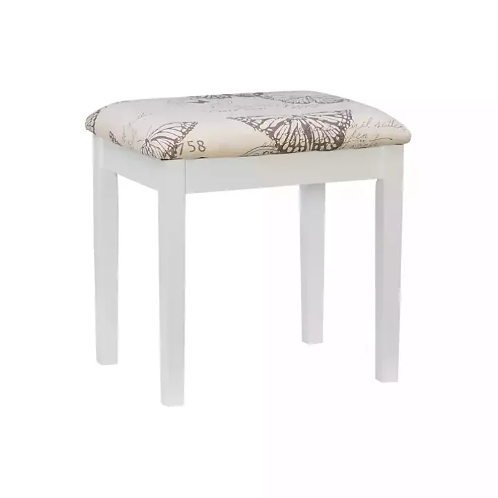 White Virginia Butterfly 2-pc. Vanity Set