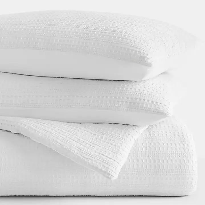 White Waffle Ultra-Soft 3-pc. Queen Comforter Set