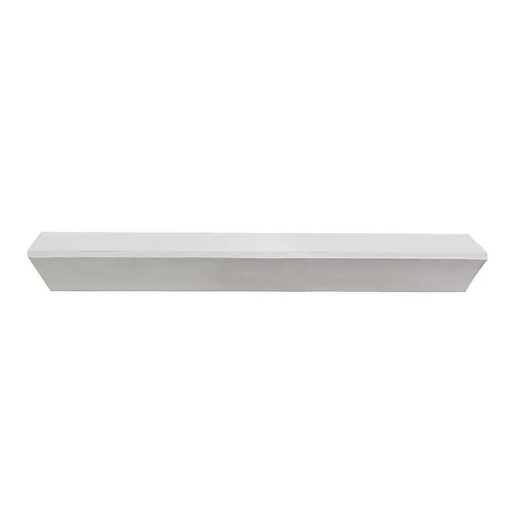 White Wedge Wood Large Floating Shelf