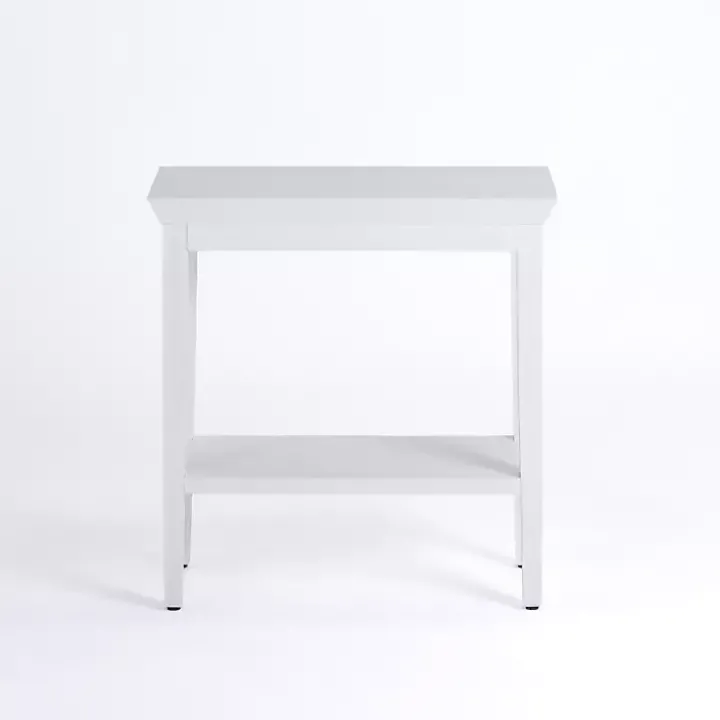 White Wood Marlee Side Table