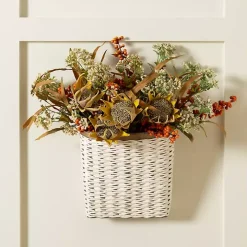 White Woven Wall Pocket