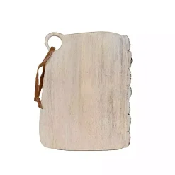 Whitewashed Live Edge Wooden Cutting Board