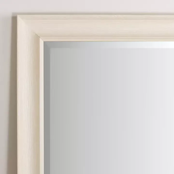 Whitewashed Scoop Maggie Profile Mirror, 28x68 in.