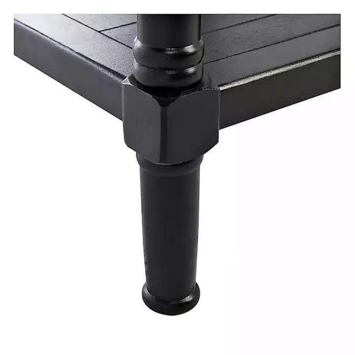 Wilbert 3-Drawer Black Console Table