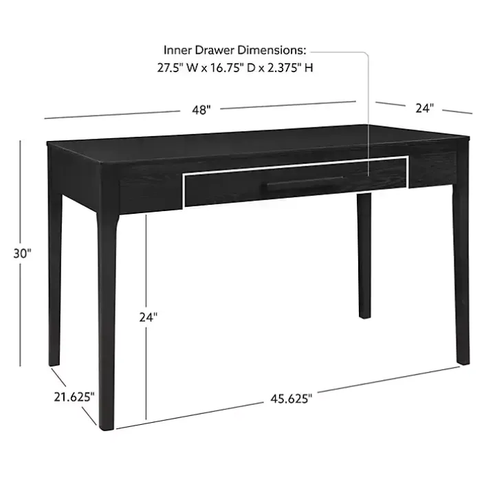 Wilcox Black Desk