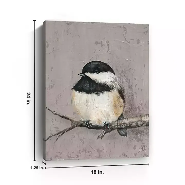 Winter Bird IV Giclee Canvas Art Print