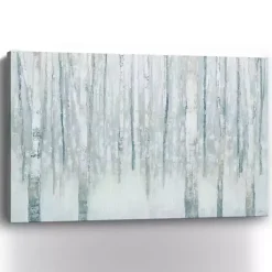 Winter Blue Birch Canvas Art Print, 60x40 in.