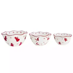Winterfest Candy Bowls, Set of 3