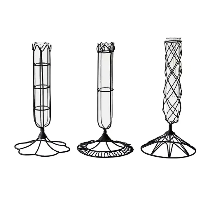 Wire Wrapped Bud Vases, Set of 3