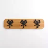 Wood and Metal Bow Wall Hooks