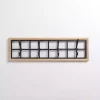 Wood and Metal Twisted Frame Hook Rack