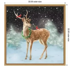 Woodland Celebration Framed Canvas Art Print