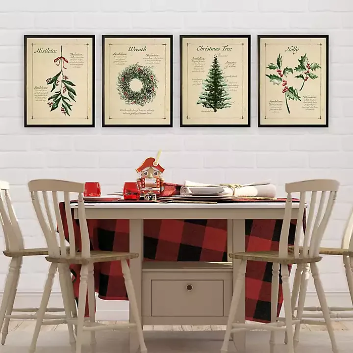 Wreath Definition Framed Christmas Art Print