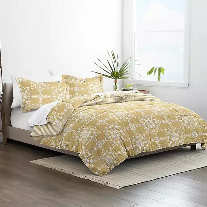 Yellow Daisy Medallion Twin 3-pc. Comforter Set
