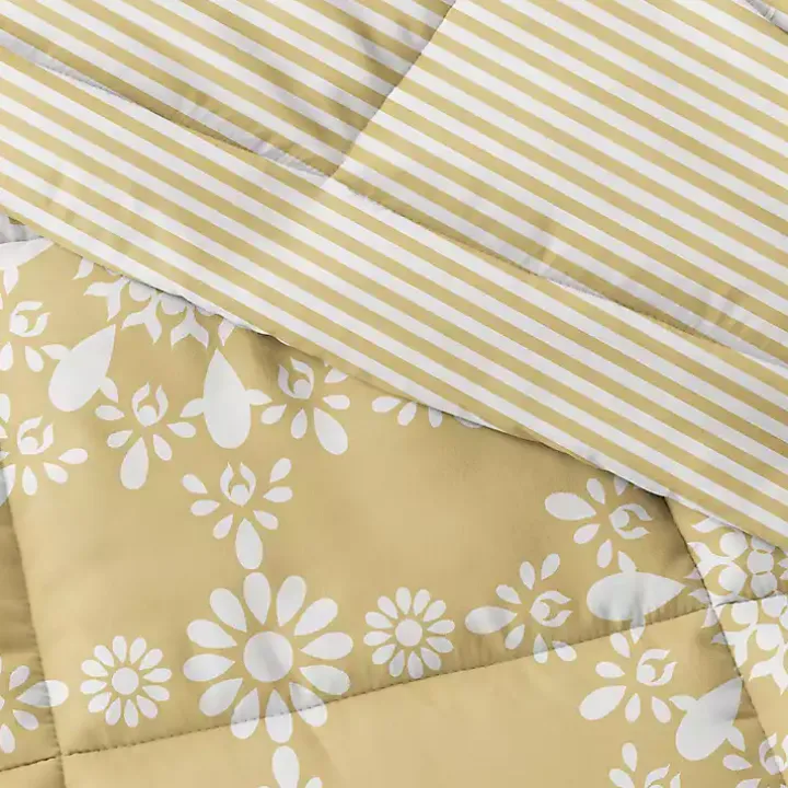 Yellow Daisy Medallion Twin 3-pc. Comforter Set