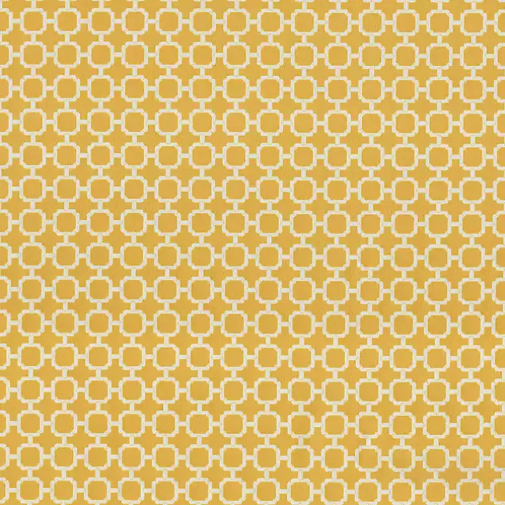 Yellow Pattern Outdoor Chaise Cushion