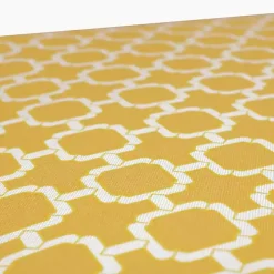 Yellow Pattern Outdoor Pillows, Set of 2