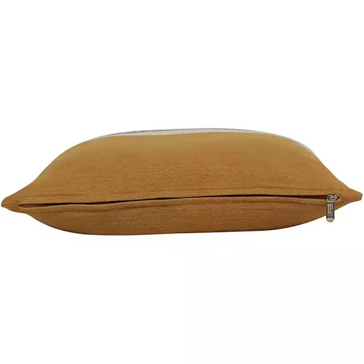 Yellow Single Stripe Pillow