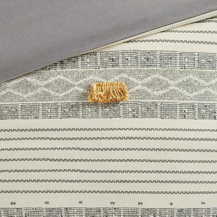 Yellow Striped 3-pc. Full/Queen Comforter Set