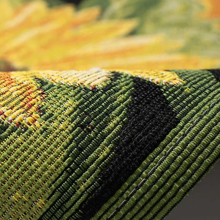 Yellow Sunflower Indoor/Outdoor Runner, 1x4